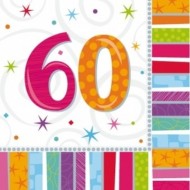 Radiant 60th Birthday Napkins